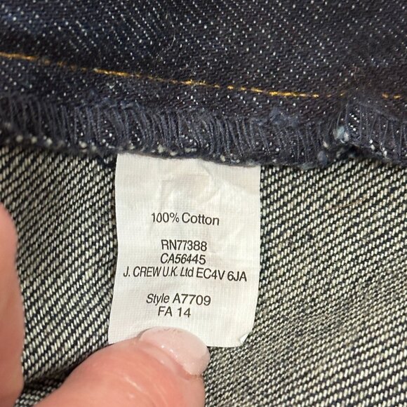 J Crew Jeans Sutton Straight Leg Dark Wash Preppy Classic Academia Sz 32 #A7709 - Picture 5 of 14